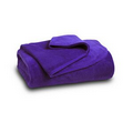 Purple Coral Fleece Throw Blanket